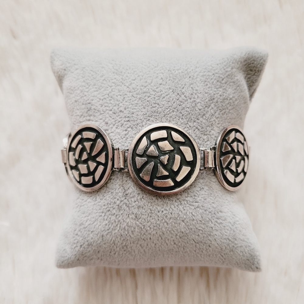 Heavy Mexico Sterling Silver Bracelet
